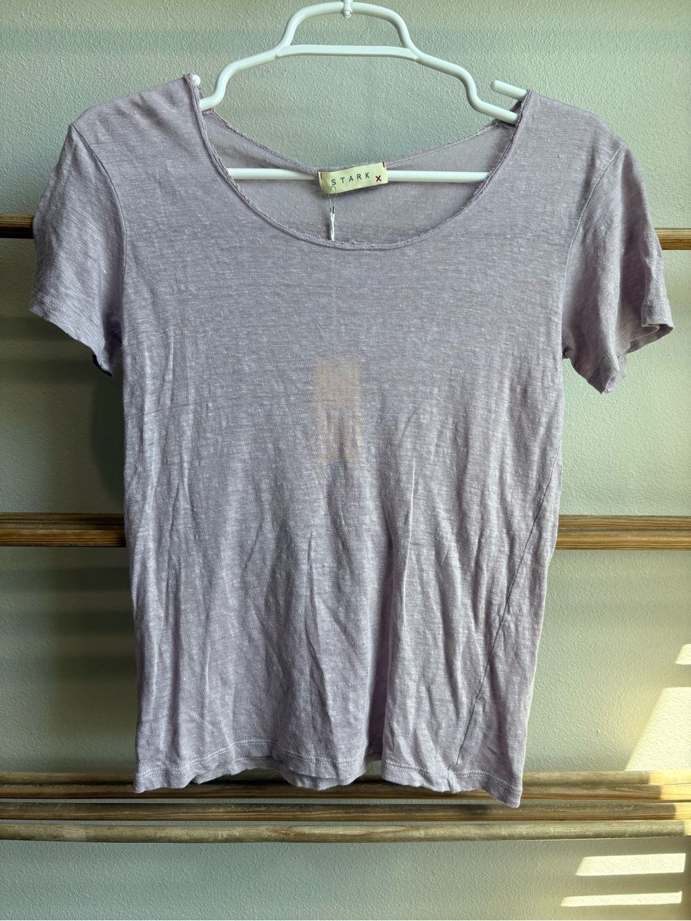 STARKx Lavender Scoop Neck Short Sleeve Tee | Size XS